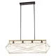 ELDLUX ELDGEOX Pendelleuchte schwarz/gold E27×4