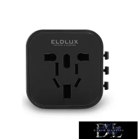   ELDLUX Reiseadapter mit Sicherung (Welt zu Welt) 230 V/8 A/1840 W