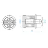 ELDLUX K314C E14-Fassung mit Ring, weiß