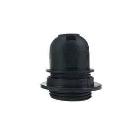 ELDLUX K327Y E27-Fassung mit Ring, schwarz