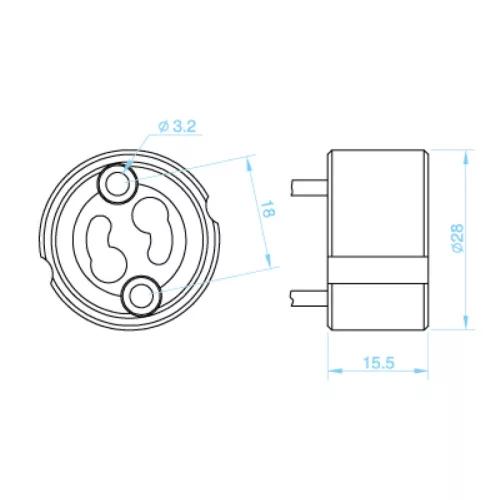 KANLUX K512 GU10 Keramikfassung
