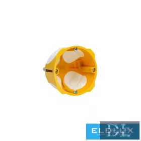   KOPOS Gipskarton-Einbaudose Gummi 1 rund 78 mm x 70 mm x Kunststoff gelb mit Schraube KPL