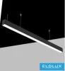 UNIVERSO Hängeleuchte – Deckenleuchte 40 W 5200 lm 4000 K–6500 K Schalter IP20 Schwarz 1200 × 50 × 70 mm 5 Jahre