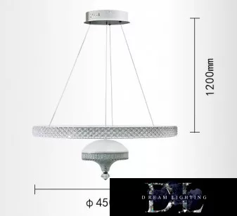 UNIVERSO Pendelleuchte 50 W 4000 lm 3000 K IP20 Weiß D450x1200 mm