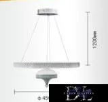 UNIVERSO Pendelleuchte 50 W 4000 lm 6500 K IP20 Weiß D450x1200 mm
