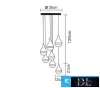 UNIVERSO Pendelleuchte 80 W 6400 lm CCT.kap IP20 Chrom D350x1200 mm