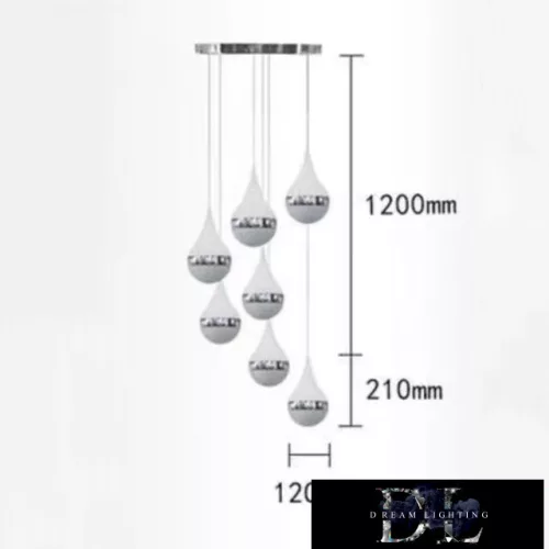 UNIVERSO Pendelleuchte 80 W 6400 lm 4000 K IP20 Chrom