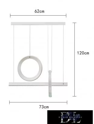 UNIVERSO Pendelleuchte 80 W 6400 lm 6500 K IP20 weiß 730 mm