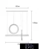 UNIVERSO Pendelleuchte 80 W 6400 lm 4000 K IP20 weiß 730 mm