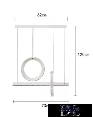 UNIVERSO Pendelleuchte 80 W 6400 lm 4000 K IP20 weiß 730 mm
