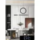 UNIVERSO Pendelleuchte 80 W 6400 lm 4000 K IP20 schwarz 730 mm