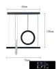 UNIVERSO Pendelleuchte 80 W 6400 lm 4000 K IP20 schwarz 730 mm