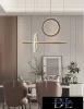 UNIVERSO Pendelleuchte 80 W 6400 lm 6500 K IP20 Gold 730 mm