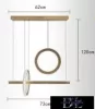 UNIVERSO Pendelleuchte 80 W 6400 lm 6500 K IP20 Gold 730 mm