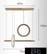 UNIVERSO Pendelleuchte 80 W 6400 lm 6500 K IP20 Gold 730 mm