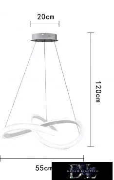UNIVERSO Pendelleuchte 40 W 3200 lm 4000 K IP20 Weiß D550x1200 mm
