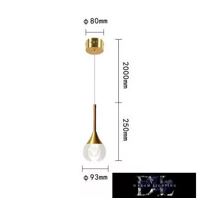 UNIVERSO Pendelleuchte LED 5 W 400 lm 4000 K ∅93 x 250 mm IP20 gold
