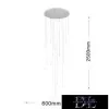 UNIVERSO Pendelleuchte COB LED 105W 8400lm 4000K ∅800x2500mm IP20 weiß