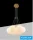 UNIVERSO Pendelleuchte 7xG9 max. 10 W D450x1200 mm IP20 Altgold 5 Jahre