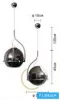UNIVERSO Pendelleuchte 1xE27 Max.60w IP20 Chrom/Schwarz D290x450x1200mm
