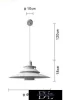 UNIVERSO Pendelleuchte 1xE27 IP20 D400x1380mm weiß