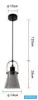 UNIVERSO Pendelleuchte 1xE27 Max. 60 W IP20 Schwarz D140x250x1200 mm