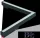 UNIVERSO Magnetisch an Schiene montierbare L-förmige lineare Leuchte DC:48V 24W 1800LM 3000K RA90 IP20 312x282mm Schwarz