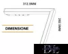 UNIVERSO Magnetisch an Schiene montierbare L-förmige lineare Leuchte DC:48V 24W 1800LM 3000K RA90 IP20 312x282mm Schwarz