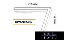 UNIVERSO Magnetisch an Schienen montierbare L-förmige lineare Leuchte DC:48V 24W 1800LM 4000K RA90 IP20 312x282mm Schwarz