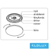 MODEE Mennyezeti LED Lámpa A-G101 2x48W 3CCT D510x75mm + rem. (9120 lumen)