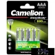 CAMELION AlwaysReady Solar NI-MH-Akku HR03/AAA/600 mAh-BP4