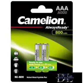CAMELION AlwaysReady NI-MH-Akku HR03/AAA/800 mAh-BP2
