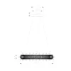 ELDLUX ELDAMARILL Kristallglas-Pendelleuchte D600 160W CCT