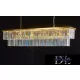 ELDLUX ELDICICLE Kristallglas-Kronleuchter E14×24 L1800x340x380mm gold