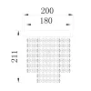 ELDLUX ELDALIZ Kristallglas-Deckenleuchte L200 E14