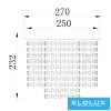 ELDLUX ELDALIZ Kristallglas-Deckenleuchte L270 E14×4