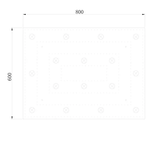 ELDLUX ELDALIZ Kristallglas-Deckenleuchte L600 E14×16