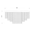 ELDLUX ELDALIZ Kristallglas-Deckenleuchte L600 E14×16