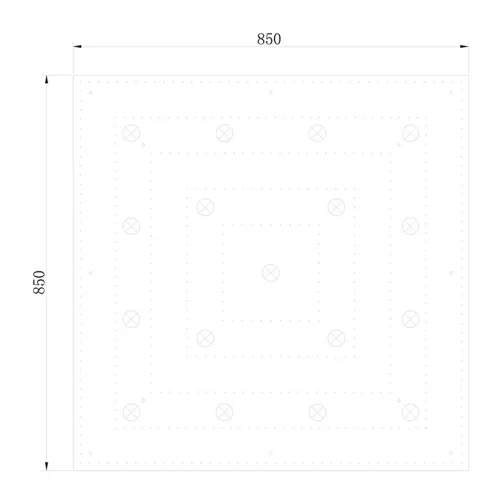 ELDLUX ELDALIZ Kristallglas-Deckenleuchte L850 E14×17
