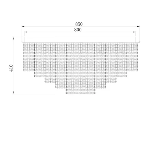 ELDLUX ELDALIZ Kristallglas-Deckenleuchte L850 E14×17
