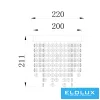 ELDLUX ELDILEN Kristallglas-Deckenleuchte Ø220 E14