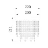 ELDLUX ELDILEN Kristallglas-Deckenleuchte Ø220 E14