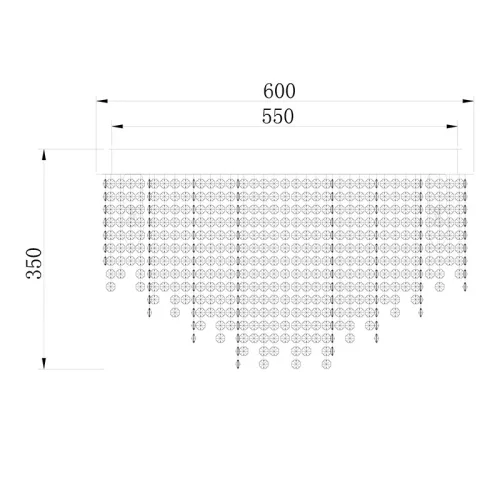 ELDLUX ELDILEN Kristallglas-Deckenleuchte Ø600 E14×12