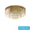 ELDLUX Kristallglas-Deckenleuchte E14×5 D400x350mm Gold
