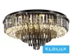 ELDLUX Kristallglas-Deckenleuchte E14×13 D580x350mm Schwarz