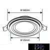 UNIVERSO Rundes LED-Einbaupanel 12 W 1100 lm CCT IP20 Weiß