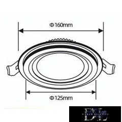 UNIVERSO Rundes LED-Einbaupanel 12 W 1100 lm CCT IP20 Weiß