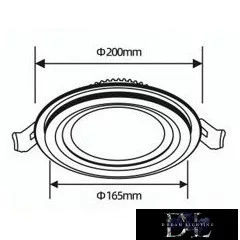 UNIVERSO Rundes LED-Einbauleuchtenpanel 18 W 1800 lm CCT mit Schalter IP20 Weiß