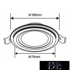 UNIVERSO Rundes LED-Einbaupanel 6 W 500 lm CCT IP20 weiß