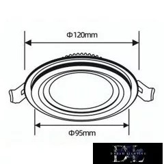 UNIVERSO Rundes LED-Einbaupanel 9 W 780 lm CCT IP20 Weiß